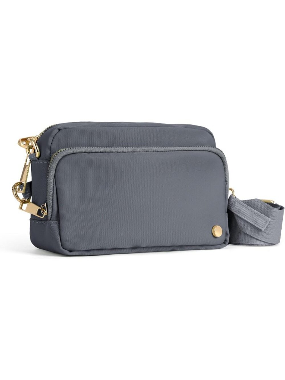 Women's Grey Slash-resistant RFID Blocking Travel Anti Theft Crossbody Bags